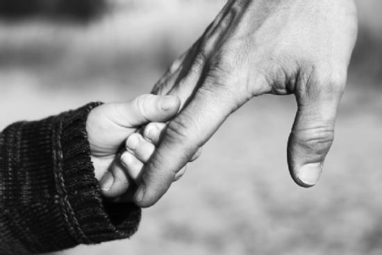 Father and Child Holding Hands Father and Child Holding Hands